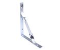 Angled Mounting Bracket 250mm Steel Silver Pack of 2 pieces